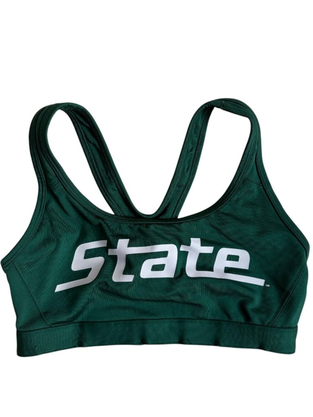 PINK by Victoria's Secret Michigan State Sports Bra (Green / White) - Small